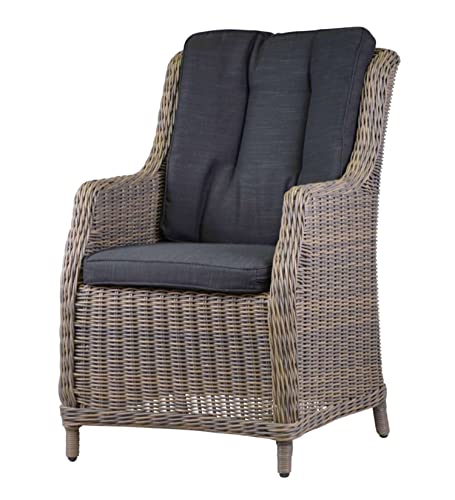 Kai Wiechmann Geflechtsessel Polyrattan Rattansessel Gartenssel Premium Poly Rattan mit Sitzkissen wetterfest hochwertiges Geflecht