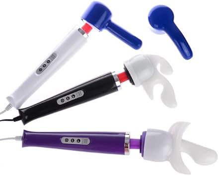 5Pcs Large Size Enjoy Fun and Healthy Massage Experience,Magic Wand Attachment for Women,Inner Diameter 2.36 Inches(White+Blue+Pink)
