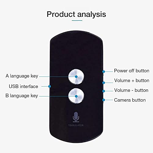 Traducteur multilingue sans fil avec interprète vocal synchrone pour voyage et réunion - 2
