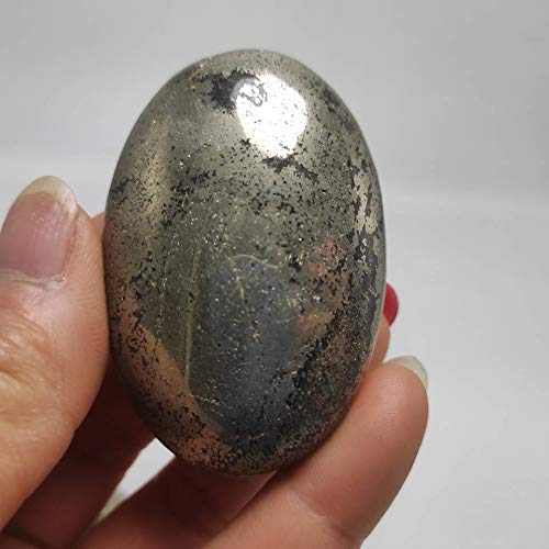 100g Pietre di Palma di Cristallo di pirite Rara Naturale Lucido potenti Guarigione Cristalli Grezzi Dare Palmo della Mano Crystal Specimen