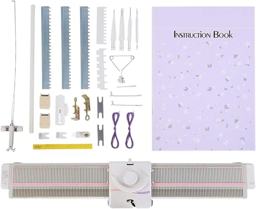 Zerodis Plastic Knitting Machine Accessories, LK150 6.5mm Mid Gauge 150 Stitches, Domestic Sweater Weaving with Accessories Tool Set for Household Sewing