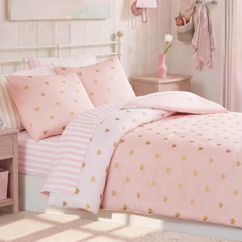 Image of Queen Comforter Set with Sheets for Girls-7 Pieces Queen Bedding Sets