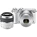 Nikon 1 J5 Mirrorless Digital Camera w/10-30mm PD-ZOOM Lens & 30-110mm Lens (White)