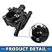 A ABSOPRO Thermostat Housing Assembly YS4Z-8592-BD Replacement for Ford Focus 2000-2004 Black