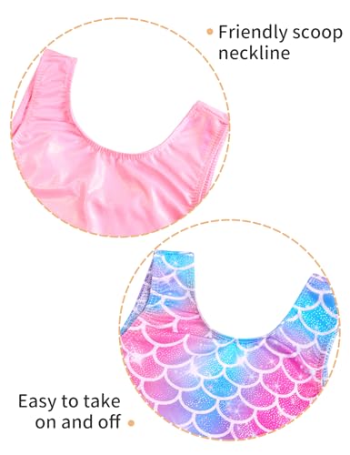 Image of 2 Pack Leotard for Girls Gymnastics Sparkly Sleeveless Unitards