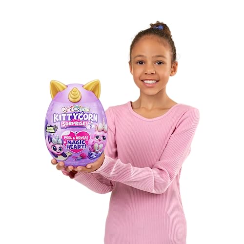 Rainbocorns 9279H Kittycorn Surprise Series 2 (Chinchilla Cat) By Zuru, Collectible Plush Stuffed Animal, Surprise Egg thumb #5