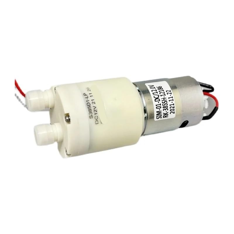 DC12V 385 Water Pump S385D1-LP Round Self Priming Clear Water Pump 1.4L/min Diaphragm Pump for Drinking Water Machine