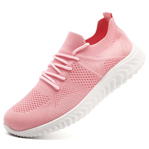 Image of Womens Shoes Running Walking Sneakers Slip On Sport Outdoor Casual Tennis Workout AthleticGym Shoes Lightweight Comfortable Fashion Fitness Shoes