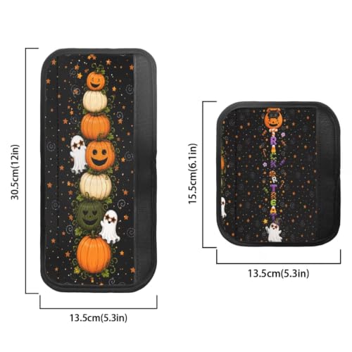 Image of Halloween 6 Piece Refrigerator Handle Covers Funny Pumpkin Print Fridge Handle Covers Washable Appliance Handles Cover for Fridge Microwave Stove Dishwasher Halloween Decor