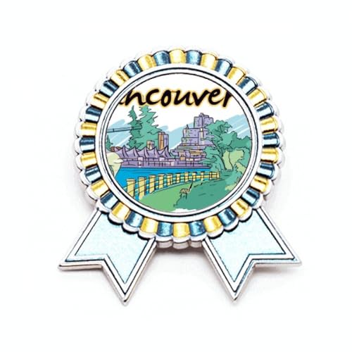 Broche Canada Vancouver en métal : l'insigne robuste qui ne ternit pas dans le temps