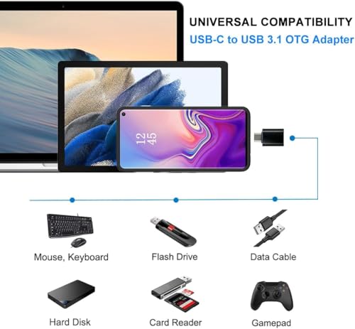 Image of rts 3 Pack Type C OTG Adaptor High-Speed Data Transfer Compatible with Smartphone Laptops Tablets Chargers Notebook iPad MacBook iPhone17 16 15 Mac, Samsung Galaxy S26 S25 S24, and More Type C Devices