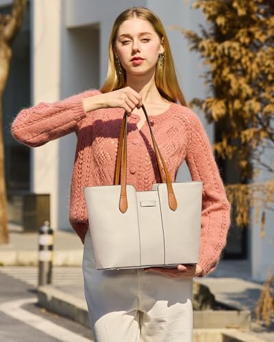 Image of ToLFE Tote Bags for Women Purses and Handbags Top Handle Satchel PU Leather Shoulder Hobo Bags | Top Handle