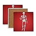 ZANHUGMI Happy Skeleton Coasters For Drink Best Housewarming Napój Piwo Ślub Rejestr Prezent