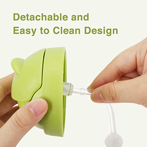 Weighted Straw Sippy Cup Conversion Kit, Compatible for Comotomo Baby Bottle, 5 Ounce and 8 Ounce (2 Packs, Green) - Thumbnail 4
