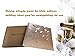 RECUTMS Leather Cover Photo Album 600 Pockets Sewn Bonded Memo Album Slots Album Hold 4x6 Photos 5 Per Page Valentines Day Present Wedding Memory Album (Champagne Gold L-Leaf)
