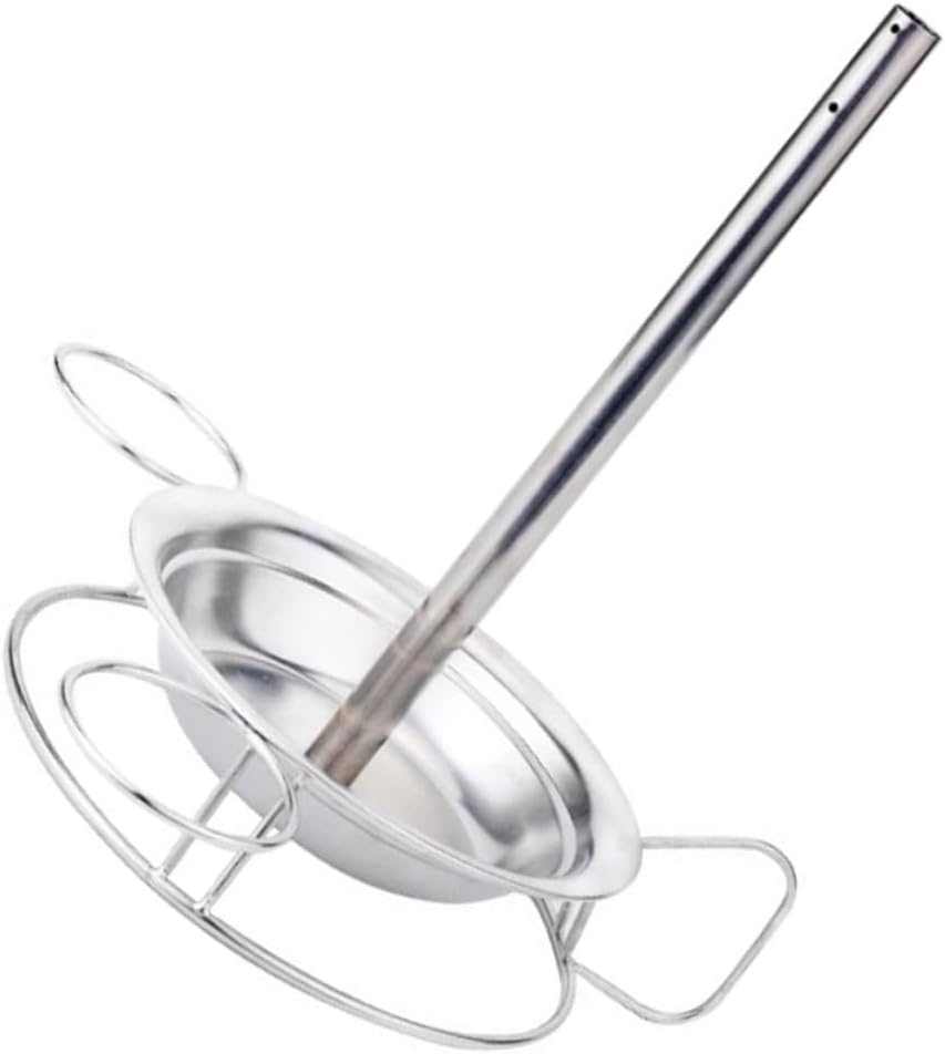 Stainless Steel Vertical Chicken Roaster Rack with Drip Pan Outdoor Turkey Roaster Holder for Even Heat Cooking Easy to Carry and Remove for Grilling and Smoking Poultry