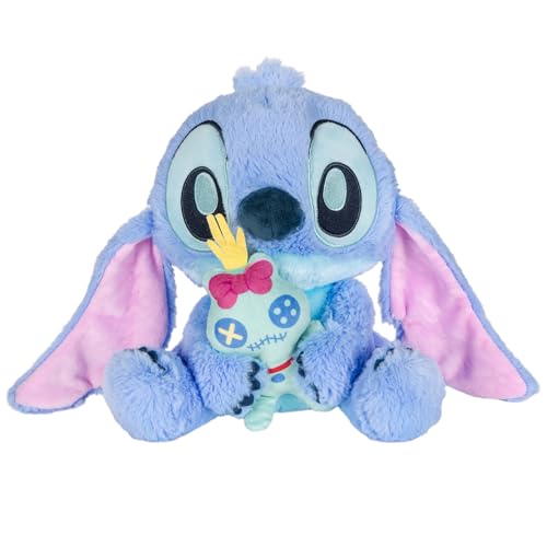 Image of Kids Preferred Disney Baby Stitch with Scrump Key Wind Musical - Soft Material, Plays You are My Sunshine, Swaying Head, Ages 0 Months and Up, 9 in