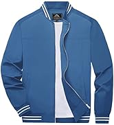 Boladeci Men's Bomber Jackets Lightweight Slim Fit Water Resistant Spring Fall Full Zip Thin Casu...