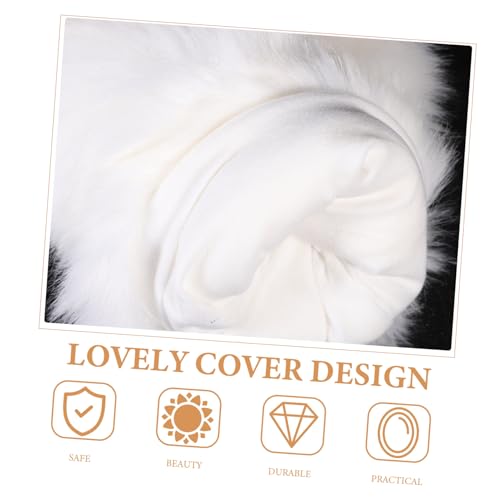 NULYLU Chic Faux Fur Muff Warm Hand Warmer for Women Winter Arm Warmer Hand Muff for Ladies Cozy Pillow Present