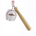 Kurt Adler Mlb Giants Bat with Baseball Ornament