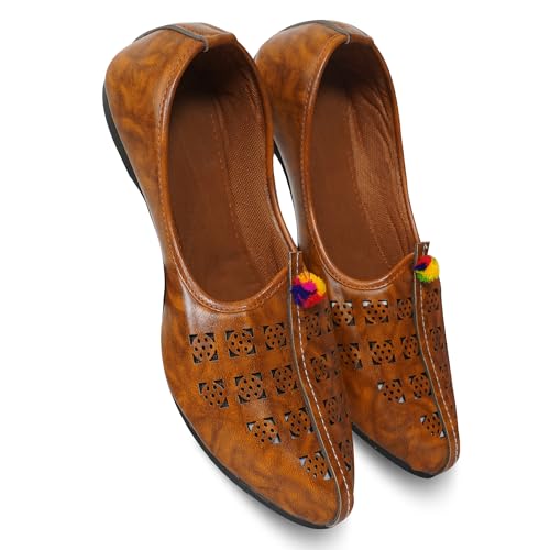 Image of DFR Mens Juttis Ethnic Mojaris | Casual Loafers Juti Shoe for Men