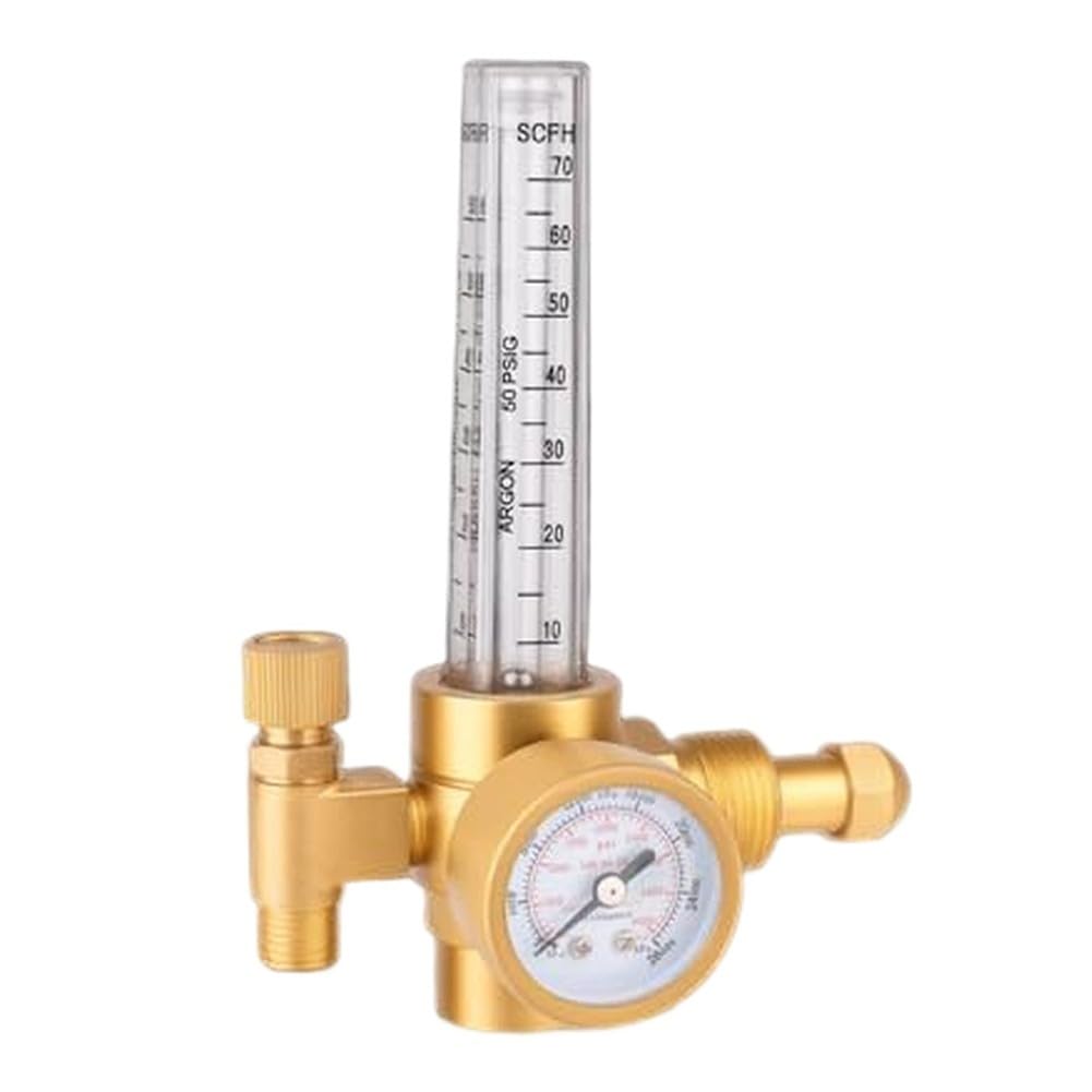 Regulator argonu w całości z miedzi, 04000 PSI, do spawania z precyzyjnym przepływomierzem