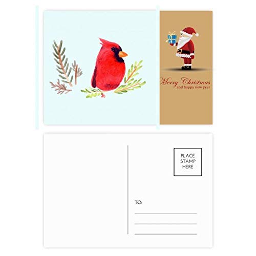 Cartes postales oiseau de Noël pour écrire vos vœux au coin du feu