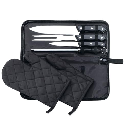 Set Cuchillos Cocina 7 Piezas Acero Inox