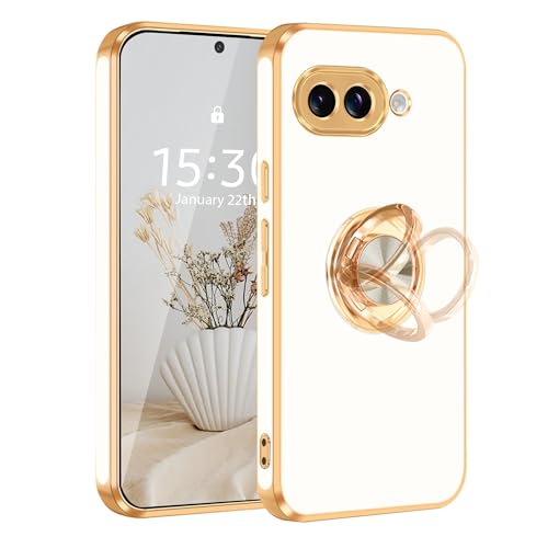 Coque Google Pixel 9a avec anneau rotatif et support magnétique voiture