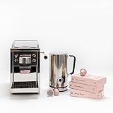 Grind One - Milchaufschäumer + 60 Kapseln - Espressomaschine kompatibel mit Nespresso® Original Kapseln - Single Serve Kaffee - 19 Bar - Edelstahl Kaffeemaschine