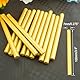 Tomgenrine Mini Wachssiegel-Sticks - 36 Stück Schnellschmelzendes Wachs für Heißklebepistole, ideal für Hochzeitseinladungen, Briefe, Umschläge, Karten & Bastelprojekte (Gold）