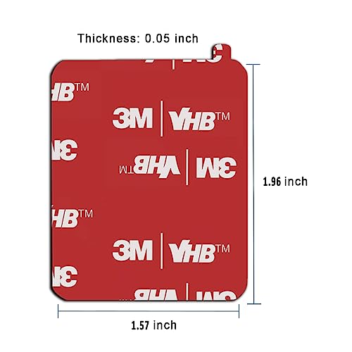 12 Pack 1.96 in x 1.57 in "(40*50mm) Very High Bond Sticky Adhesive Replacement,Double Sided Pads Gule for Dashboard Windshield Suction Cup Phone Holder Car DVR Home Suction Hooks GPS Navigation