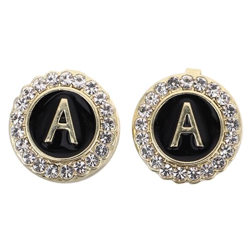 DEARMAMY 1 Par Gemelos Letras Accesorios Pulseras Accesorios Para Barra De Accesorios De Varilla De Bloqueo Exquisitas Pulseras Manijas De Puerta Golden Aleación De Zinc