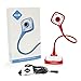 HUE HD Pro Flexible USB 11x17 Document Camera and Classroom Visualizer for Teachers: Built-in Microphone/Lights, Windows, macOS, Chromebook Compatibility (Red Camera)