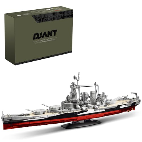 DUANT USS North Carolina (BB-55) Battleship Building Kit, WW2 US Navy High-Speed Battleship, a Toy Gift Warship for Military Enthusiasts and Adults (39106)
