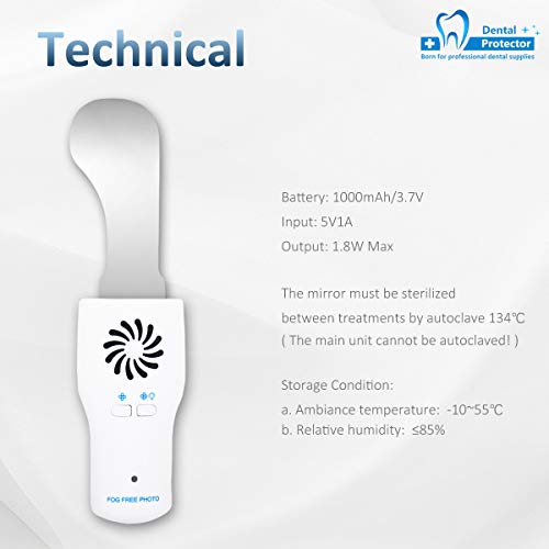 image for Protector Dental Occlusal Photographic Mouth Mirror Rhodium Dental Pla