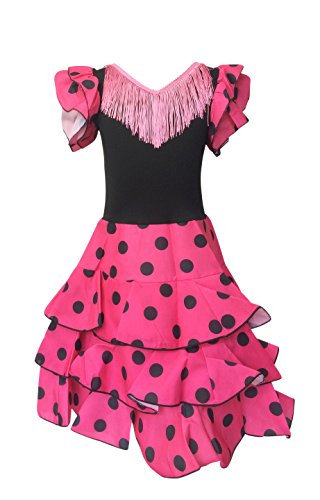 La Senorita Vestido Ropa Flamenco Niño Lujo Español Traje de Flamenca Chica/niños...