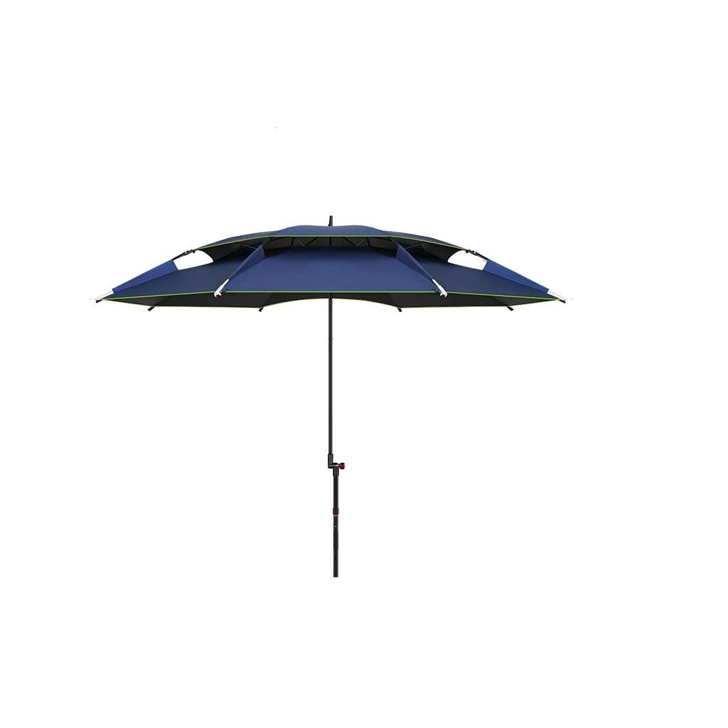 EPANO Parasol/parasol wędkarski 2.0/2.2/2,4 metry Duży parasol wędkarski podwójny uniwersalny deszczowy wiatr zagęścić parasol połowowy parasol połowowy parasola z kotwicą piasku, plaża, patio,
