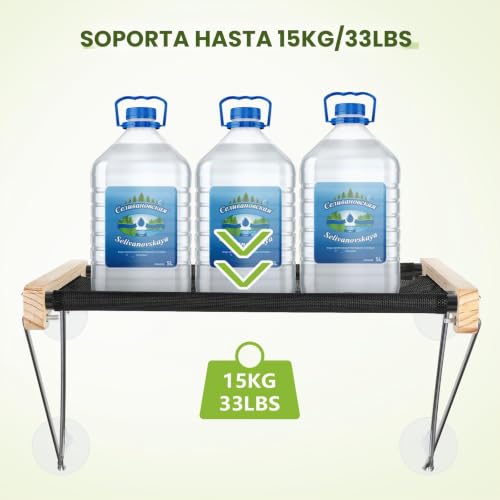 Miniatura 9 de Pecute Hamaca Para Gato,Hamaca Ventana De Gatos Percha Gato 360 De Visión Sin Obstáculos Y Soporte