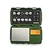 Truweigh TUFFWEIGH Digital Mini Scale (1000g x 0.1g - Green/Black) - Rubberized Impact Resistant Digital Kitchen Scale - Travel Digital Pocket Scale - Digital Food Scale - Small Digital Scale