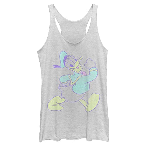 Débardeur Donald Duck Disney en jersey chiné blanc taille S pour junior