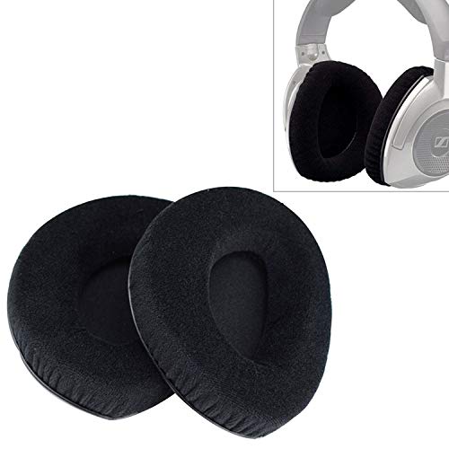 SDJJ Headphone Earmuff Flannelette Earphone Cushion Cover Earmuffs Replacement Earpads without Buckle, for Sennheiser RS160 / RS170 / RS175 / RS180 / RS185 / RS195(2 PCS)
