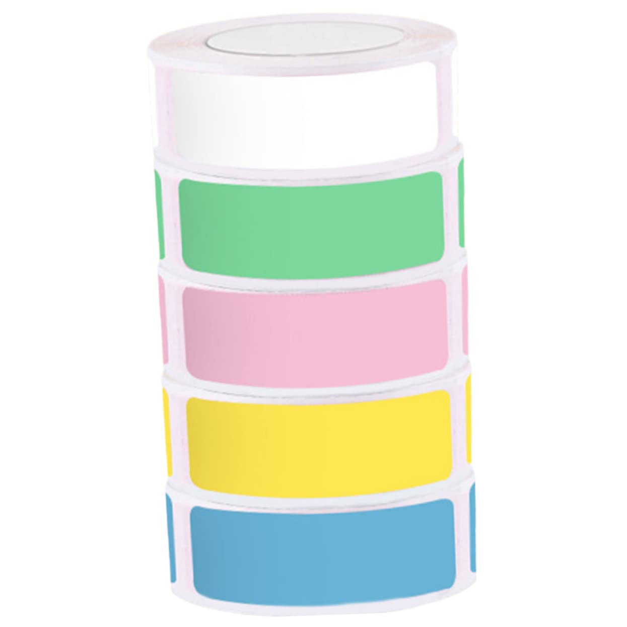 Ciieeo 5rollos Etiquetas Térmicas Autoadhesivas Etiquetas para Impresora Térmica Nombre y Precio Papel de Colores para Uso Doméstico