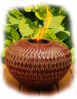 ARANI-WAVE FIREPOT MEDIUM RED-GOLD by BirdBrain