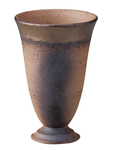 Sanpoto Banko Ware 10933 Beer Cup, Bronze, 6.8 fl oz (200 ml), Bizen Gold