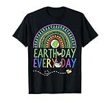 Pretty Earth Day Every Day Rainbow with Trees Earth Day T-Shirt