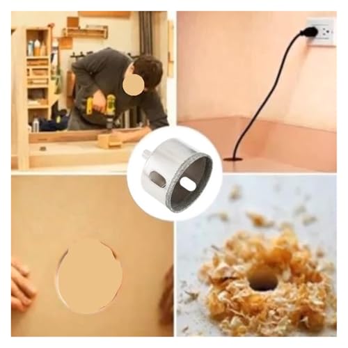 Broca corona diamantada 50 mm para vidrio y cerámica miniatura 7