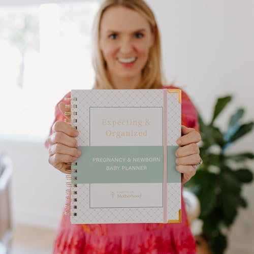 Image of Expecting and Organized New Baby Planner – Pregnancy Organizer and Checklist Journal for First-Time Moms – 140+ Page Hardcover Keepsake by Undefining Motherhood