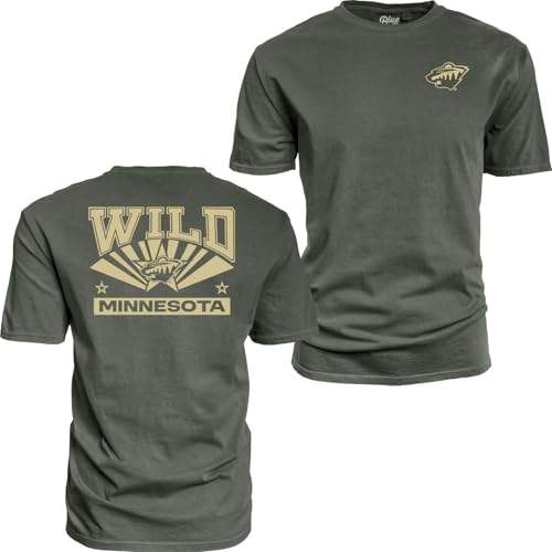 Minnesota Wild NHL Officially Licensed T-Shirt Ringspun Front/Back Shot Team Color, Small