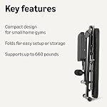 Amazon Basics Adjustable Workout Weight Bench Press, Foldable for Home Gym, Black - Image 2
